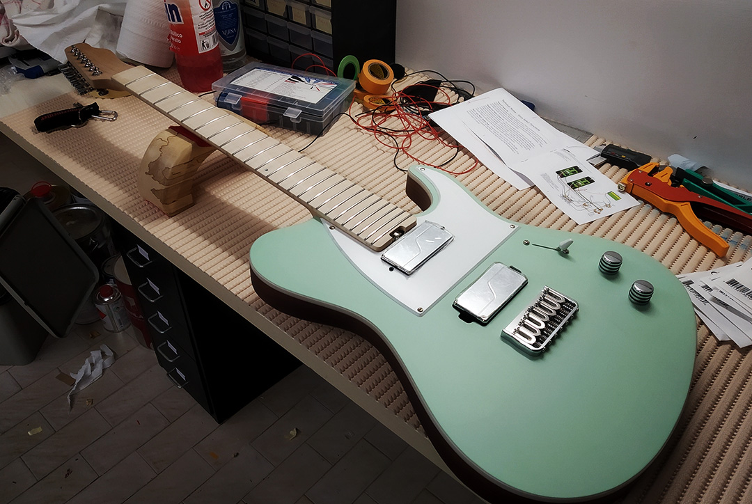 Build your own guitar online final assembly